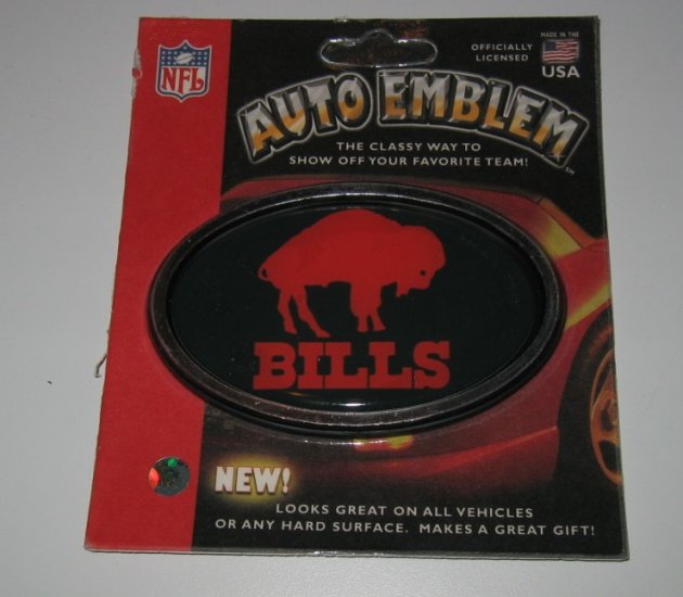 Buffalo Bills 3-D Color Chrome Auto Car Emblem Gift