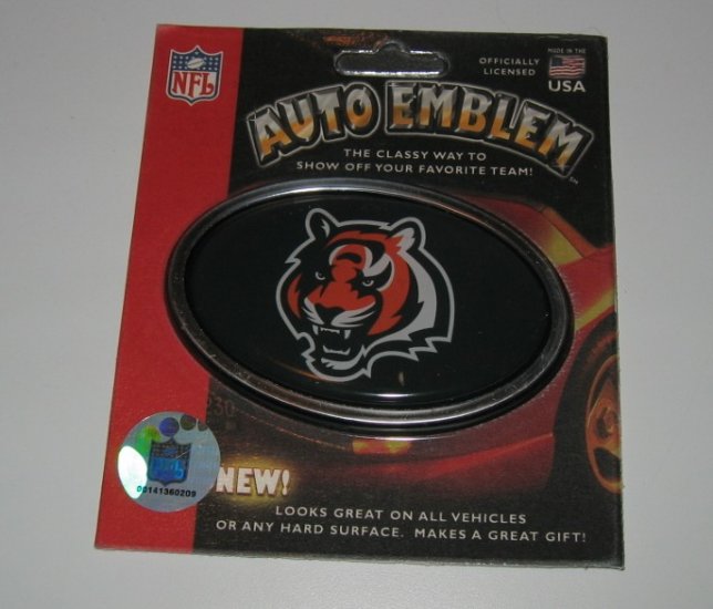 Cincinnati Bengals 3-D Color Chrome Auto Car Emblem Gift