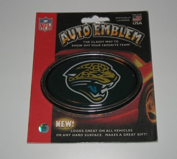 Jacksonville Jaguars 3-D Color Chrome Auto Car Emblem Gift