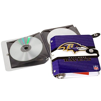 Baltimore Ravens Littlearth Rock-n-Road CD DVD Holder Case Gift
