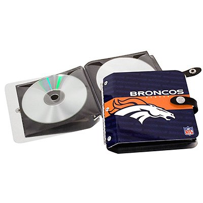 Denver Broncos Littlearth Rock-n-Road CD DVD Holder Case Gift