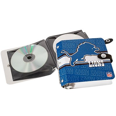 Detroit Lions Littlearth Rock-n-Road CD DVD Holder Case Gift