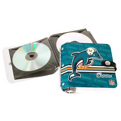 Miami Dolphins Littlearth Rock-n-Road CD DVD Holder Case Gift