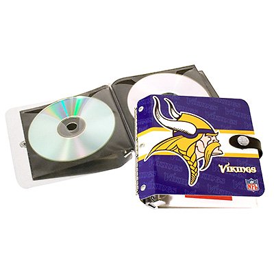 Minnesota Vikings Littlearth Rock-n-Road CD DVD Holder Case Gift