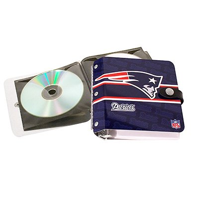 New England Patriots Littlearth Rock-n-Road CD DVD Holder Case Gift