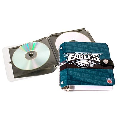 Philadelphia Eagles Littlearth Rock-n-Road CD DVD Holder Case Gift