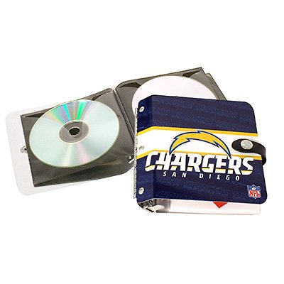 San Diego Chargers Littlearth Rock-n-Road CD DVD Holder Case Gift