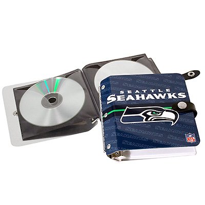 Seattle Seahawks Littlearth Rock-n-Road CD DVD Holder Case Gift