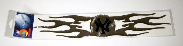 New York Yankees Auto Car Chrome Graphic Emblem Flames Gift