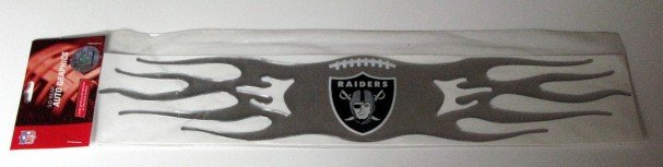 Oakland Raiders Auto Car Chrome Graphic Emblem Flames Gift