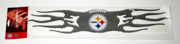 Pittsburgh Steelers Auto Car Chrome Graphic Emblem Flames Gift