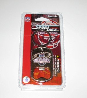 New York Giants Super Bowl XLII Champions Keychain Bottle Opener Gift