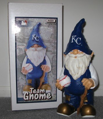 Kansas City Royals Baseball Garden Gnome Figure Indoor/Outdoor Gift
