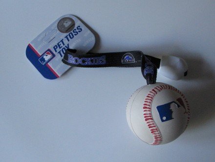 Colorado Rockies Pet Dog Baseball Ball Toss Tug Toy Gift