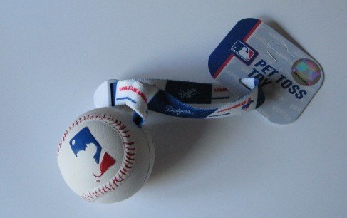 Los Angeles Dodgers Pet Dog Baseball Ball Toss Tug Toy Gift