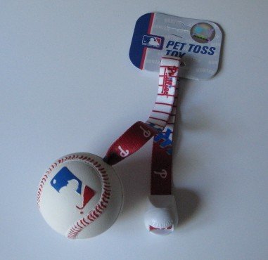 Philadelphia Phillies Pet Dog Baseball Ball Toss Tug Toy Gift