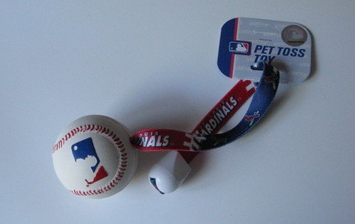 St. Louis Cardinals Pet Dog Baseball Ball Toss Tug Toy Gift