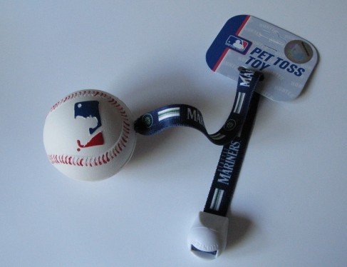 Seattle Mariners Pet Dog Baseball Ball Toss Tug Toy Gift
