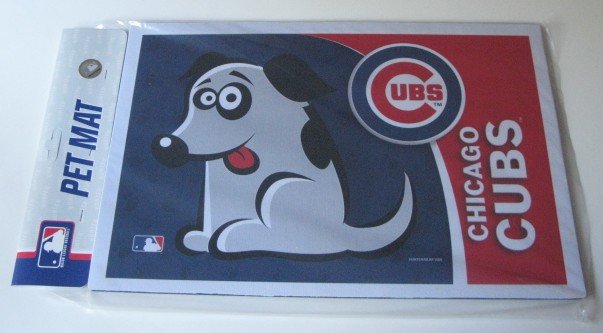 Chicago Cubs Dog Pet Food/Water Padded Mat Placemat Gift