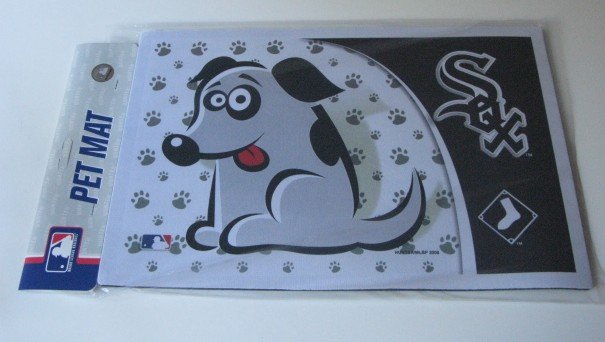 Chicago White Sox Dog Pet Food/Water Padded Mat Placemat Gift