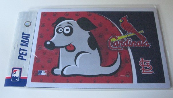 St. Louis Cardinals Dog Pet Food/Water Padded Mat Placemat Gift