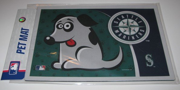 Seattle Mariners Dog Pet Food/Water Padded Mat Placemat Gift