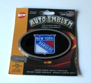 New York Rangers 3-D Color Chrome Auto Car Emblem Gift