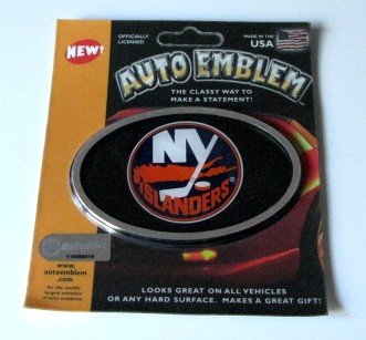New York Islanders 3-D Color Chrome Auto Car Emblem Gift