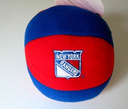 New York Rangers Plush Ball Baby Rattle Toy