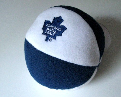 Toronto Maple Leafs Plush Ball Baby Rattle Toy Gift