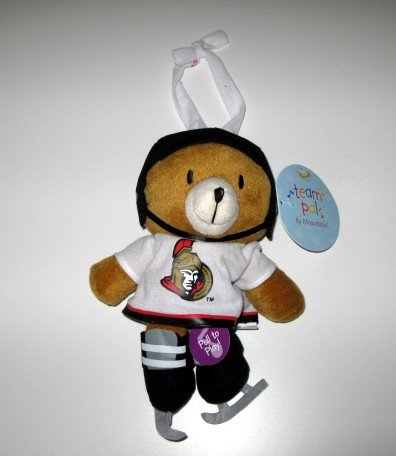 Ottawa Senators Musical Pull Down Plush Bear Baby Toy Gift