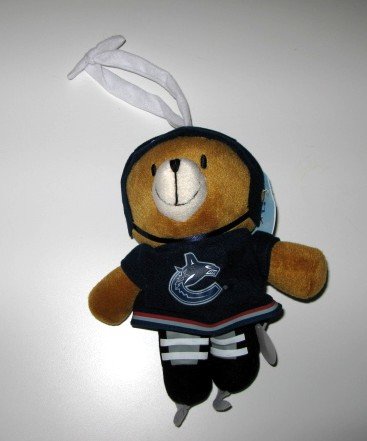Vancouver Canucks Musical Pull Down Plush Bear Baby Toy Gift