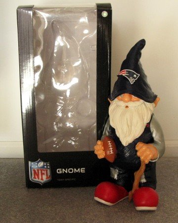 New England Patriots Garden Gnome Figure Indoor/Outdoor Gift