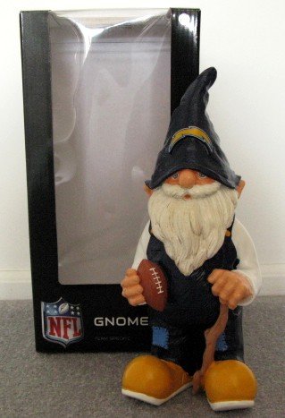 San Diego Chargers Football Garden Gnome Figure Indoor/Outdoor Gift