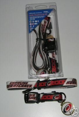 Carolina Hurricanes Pet Dog Leash Set Collar ID Tag Large