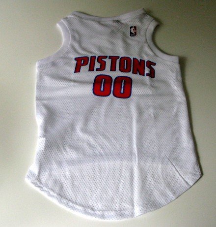 Detroit Pistons Pet Dog Basketball Jersey Gift Size Medium