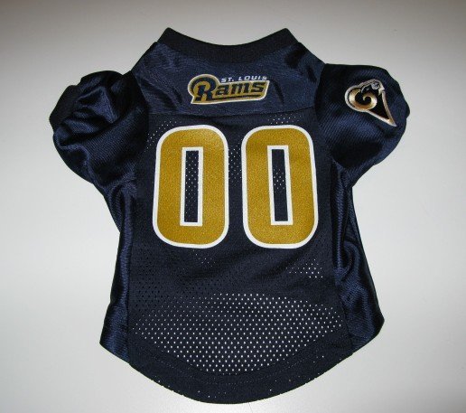 St. Louis Rams Pet Dog Football Jersey Premium Medium