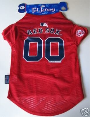 Boston Red Sox Pet Dog Baseball Jersey Gift Large