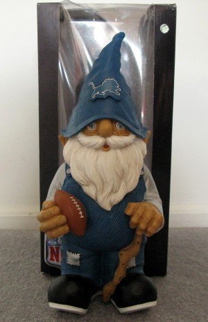 Detroit Lions Football Garden Gnome Figure Indoor/Outdoor Gift