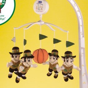 Boston Celtics Musical Baby Crib Mobile Basketball Gift