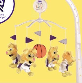 Sacramento Kings Musical Baby Crib Mobile Basketball Gift