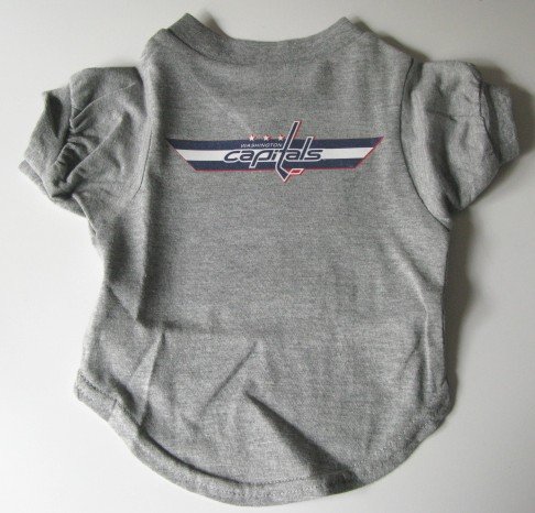 Washington Capitals Pet Dog T-Shirt Gray Medium Gift