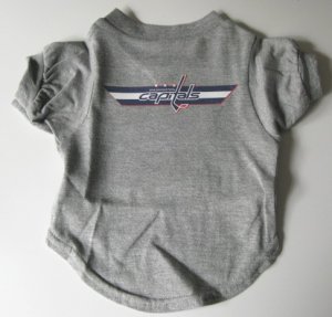 Washington Capitals Pet Dog T-Shirt Gray Medium Gift