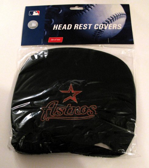Houston Astros Auto Car Head Rest Covers Set Gift