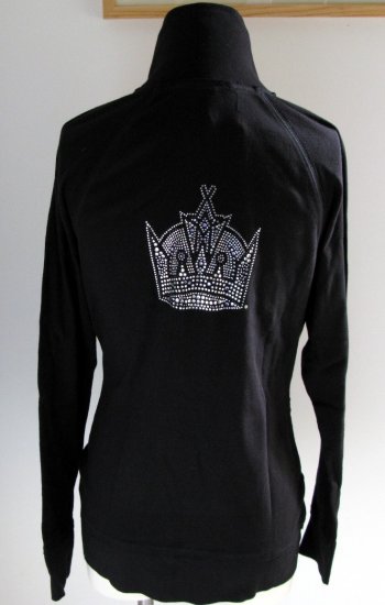 Los Angeles Kings Ice It Crystals Women's Zip Up Jacket Large