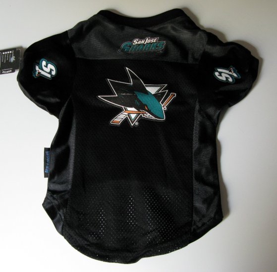 San Jose Sharks Pet Dog Hockey Jersey Premium Medium