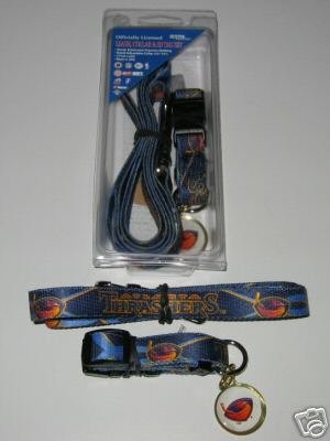 Atlanta Thrashers Pet Dog Leash Set Collar ID Tag Gift Size Large