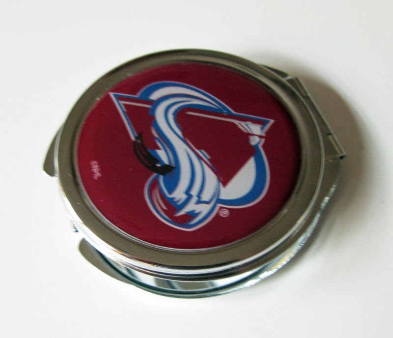 Colorado Avalanche Ladies Compact Mirror w/Floral Design