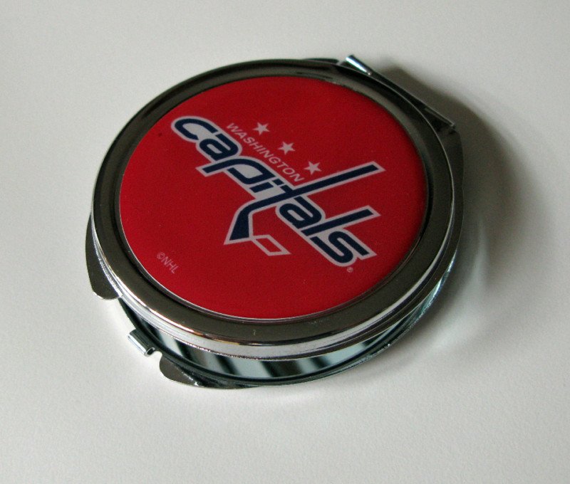 Washington Capitals Ladies Compact Mirror w/Floral Design