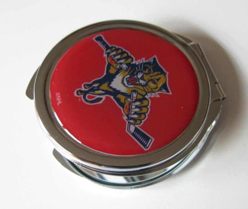Florida Panthers Ladies Compact Mirror w/Floral Design